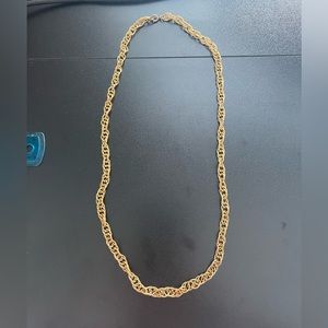 Vintage gold chunky necklace